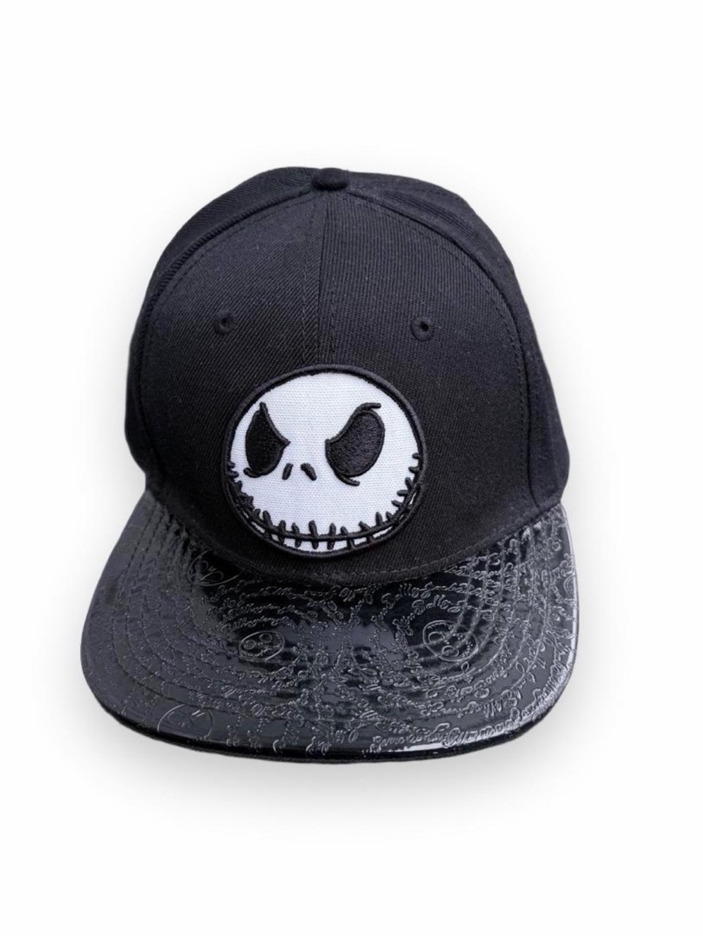 Disney Tim Burton Nightmare Before Christmas Black Snapback Hat, Jack